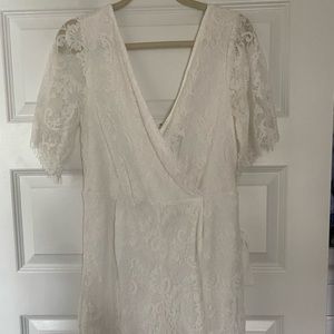 Francesca’s White Lace Romper NWT